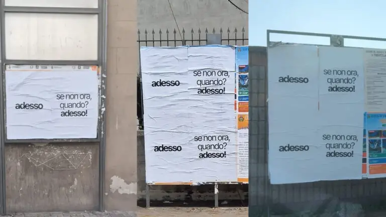 Manifesti misteriosi a Trentola Ducenta: “Se non ora, quando? Adesso!”